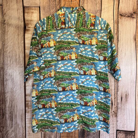 Reyn Spooner X Guy Buffet Hawaiian Shirt Short Sleeve Golf Kapalua 5th Hole L - Picture 2 of 7